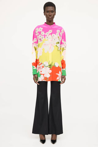 Valentino Silk Floral Blouse