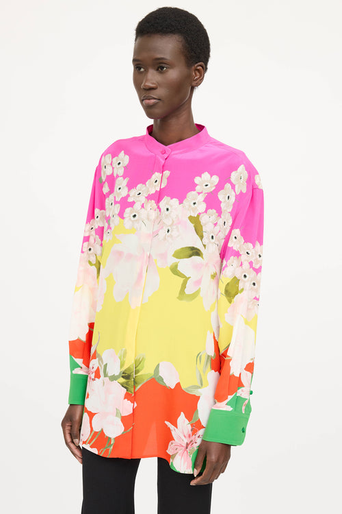 Valentino Silk Floral Blouse