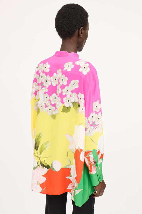 Valentino Silk Floral Blouse