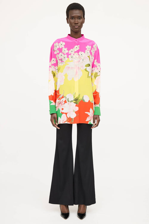 Valentino Silk Floral Blouse
