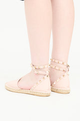 Valentino Rockstud Espadrille Flat