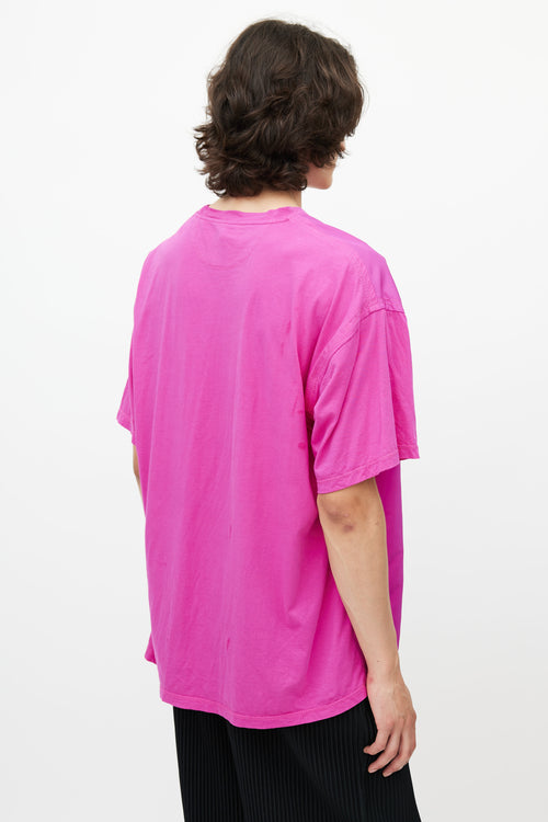 Valentino Pink Nylon Rockstud T-Shirt