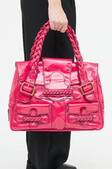 ValentinoPatent Leather Shoulder Bag