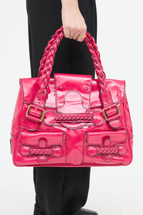 ValentinoPatent Leather Shoulder Bag