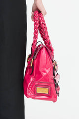 ValentinoPatent Leather Shoulder Bag