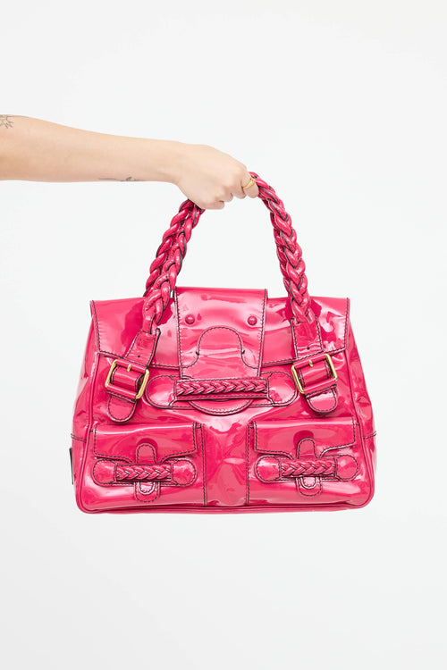 ValentinoPatent Leather Shoulder Bag