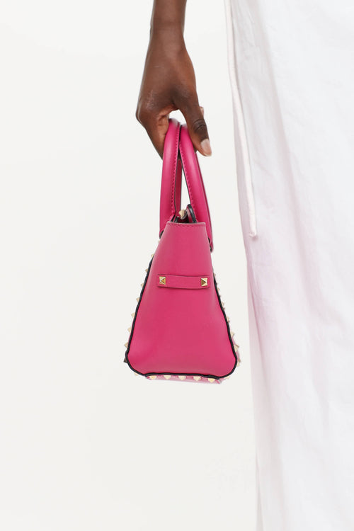 Valentino Small Rockstud Trapeze Bag