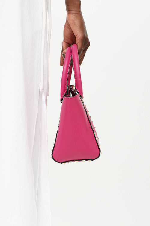Valentino Small Rockstud Trapeze Bag