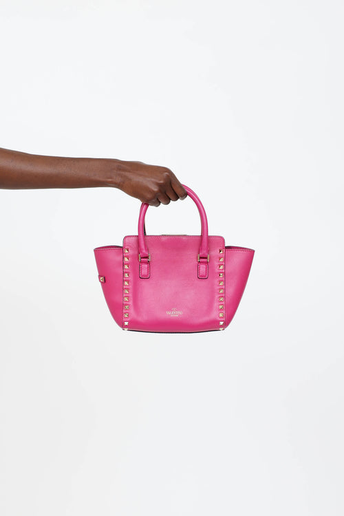 Valentino Small Rockstud Trapeze Bag
