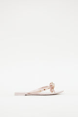 Valentino Pink Rubber Rockstud Sandal