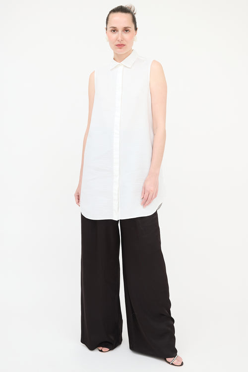 Valentino Pique Sleeveless Shirt