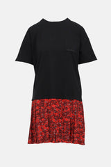 Valentino Pleated Lips T-Shirt Dress