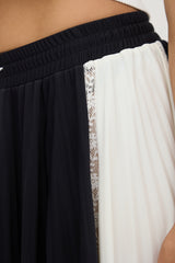 Valentino Pleated Midi Skirt