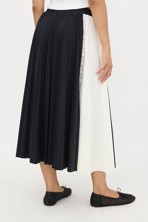 Valentino Pleated Midi Skirt
