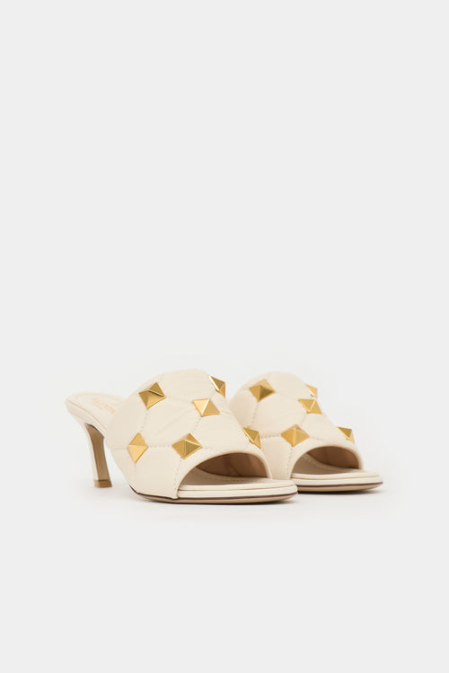 Valentino Quilted Rockstud  Mule