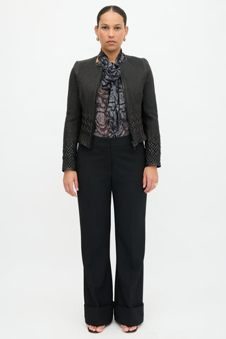 Valentino Quilted Leather Jacket