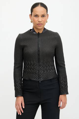 Valentino Quilted Leather Jacket