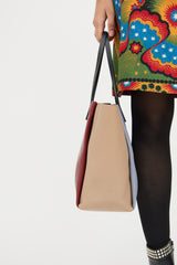 Valentino Red Multi Colour Tote Bag