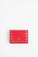 Valentino Leather Rockstud Wallet