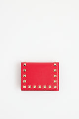 Valentino Leather Rockstud Wallet