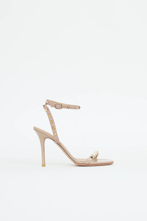 Valentino Patent Rockstud Sandal