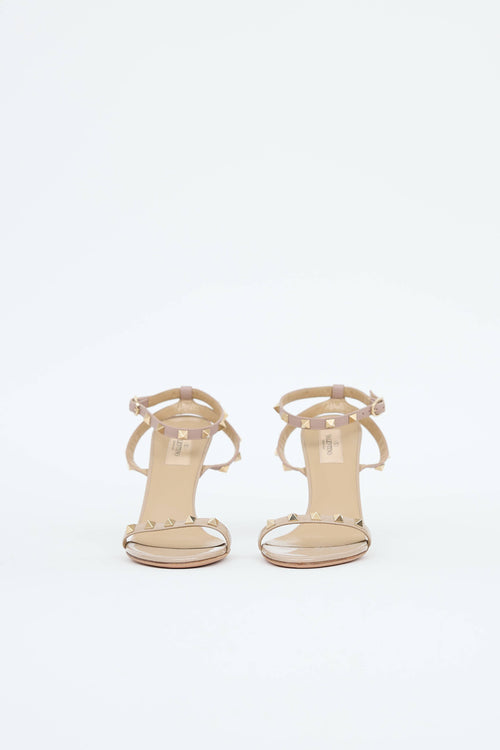 Valentino Patent Rockstud Sandal