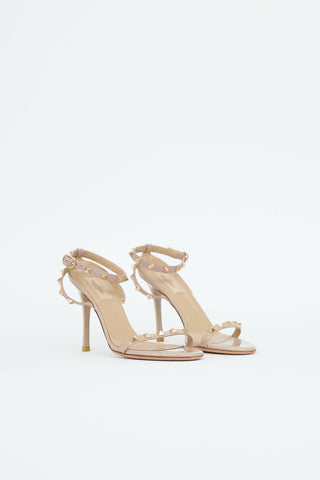Valentino Patent Rockstud Sandal