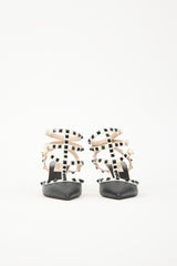 Valentino Leather Rockstud Caged Heel