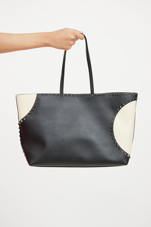 Valentino Rockstud Macro Pois Tote Bag