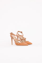 ValentinoLeather Rockstud Caged Pump