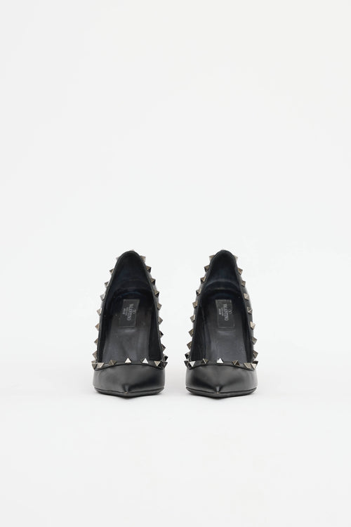 ValentinoLeather Rockstud Pump