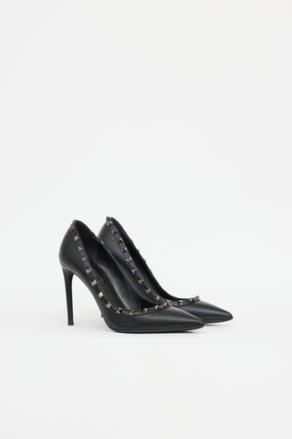 ValentinoLeather Rockstud Pump