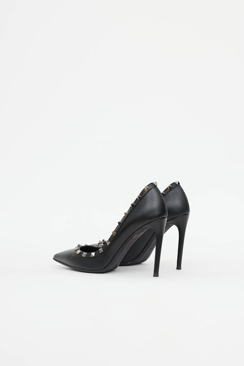ValentinoLeather Rockstud Pump