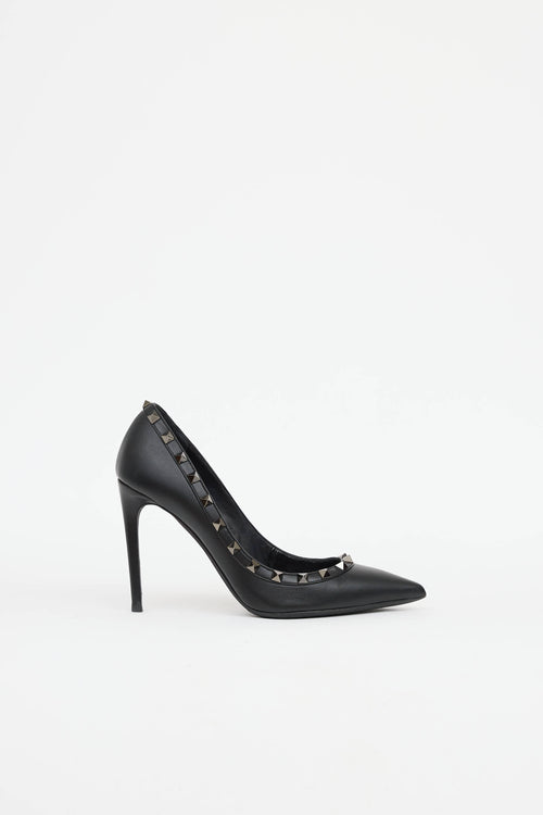 ValentinoLeather Rockstud Pump