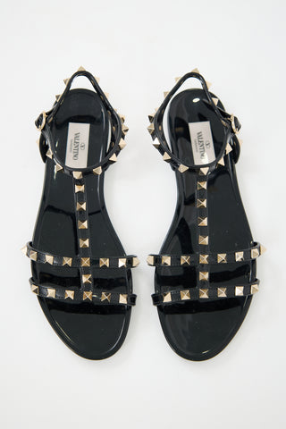 Valentino Rubber Rockstud Sandal