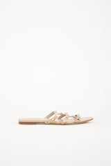Valentino Leather Rockstud Slide