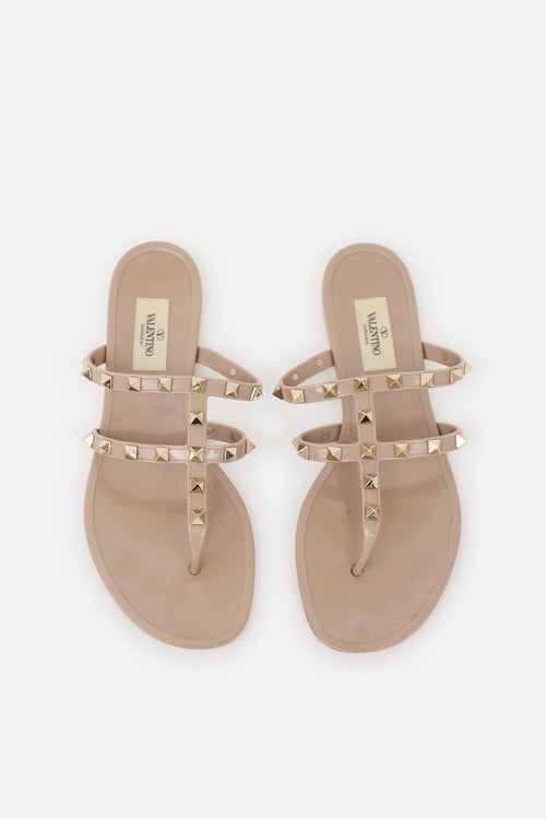 Valentino Rockstud Thong Sandal