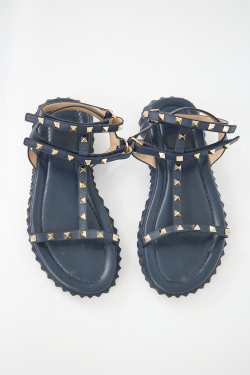 Valentino Rockstud Gladiator Sandal