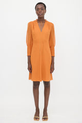 Valentino Roma Silk Crepe Dress