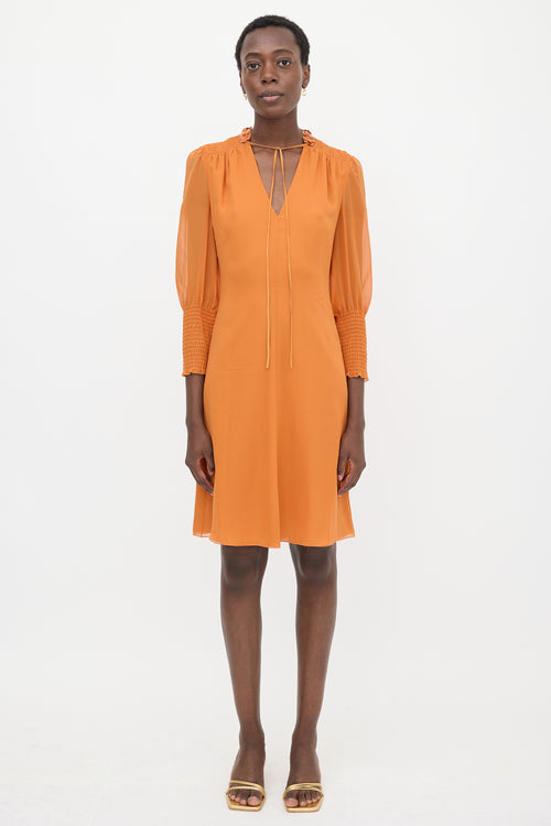Valentino Roma Silk Crepe Dress