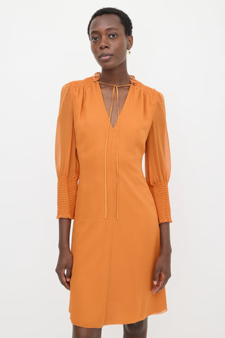 Valentino Roma Silk Crepe Dress