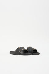 Valentino Rubber Rockstud Slide