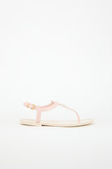 Valentino PVC Vlogo T-Strap Sandal