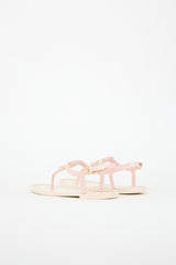 Valentino PVC Vlogo T-Strap Sandal