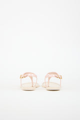 Valentino PVC Vlogo T-Strap Sandal