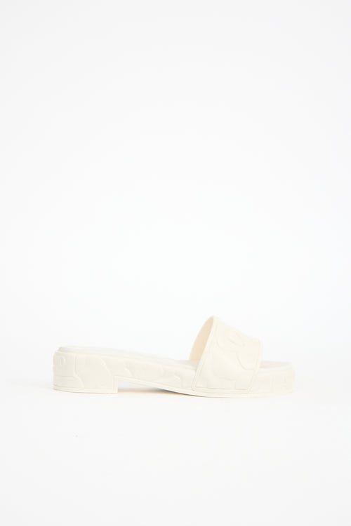 Valentino Rubber Floral Mule