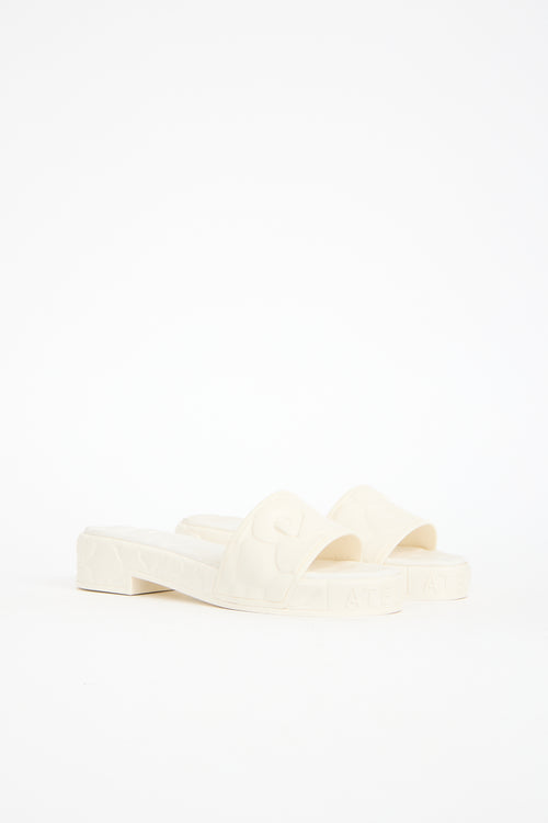 Valentino Rubber Floral Mule