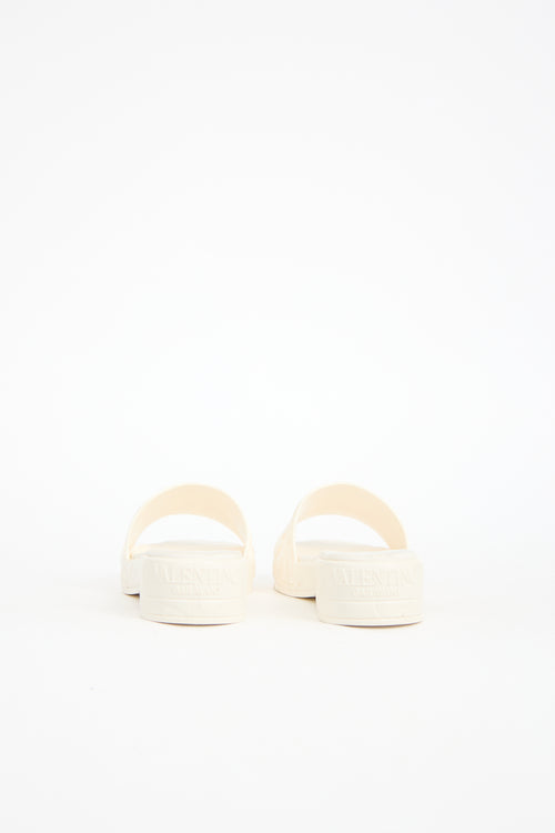 Valentino Rubber Floral Mule