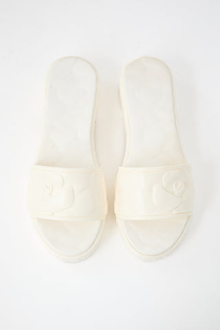 Valentino Rubber Floral Mule