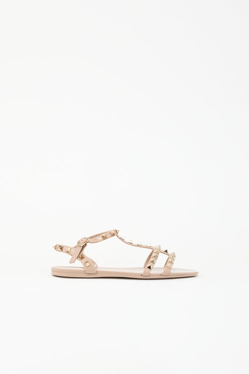 Valentino Rubber Rockstud Sandal